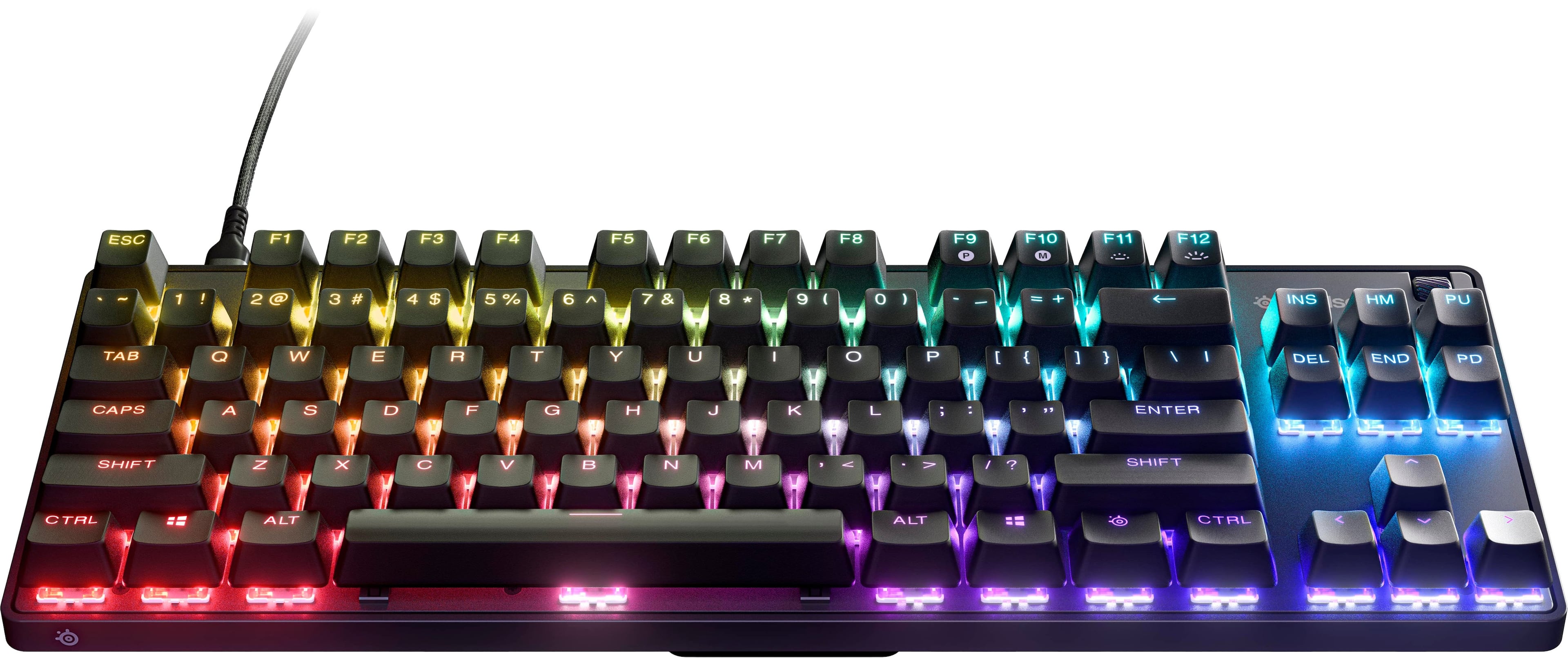 SteelSeries Apex Pro Full Size Wired Mechanical OmniPoint Adjustable  Actuation Switch Gaming Keyboard with RGB Backlighting Black 64626 - Best  Buy