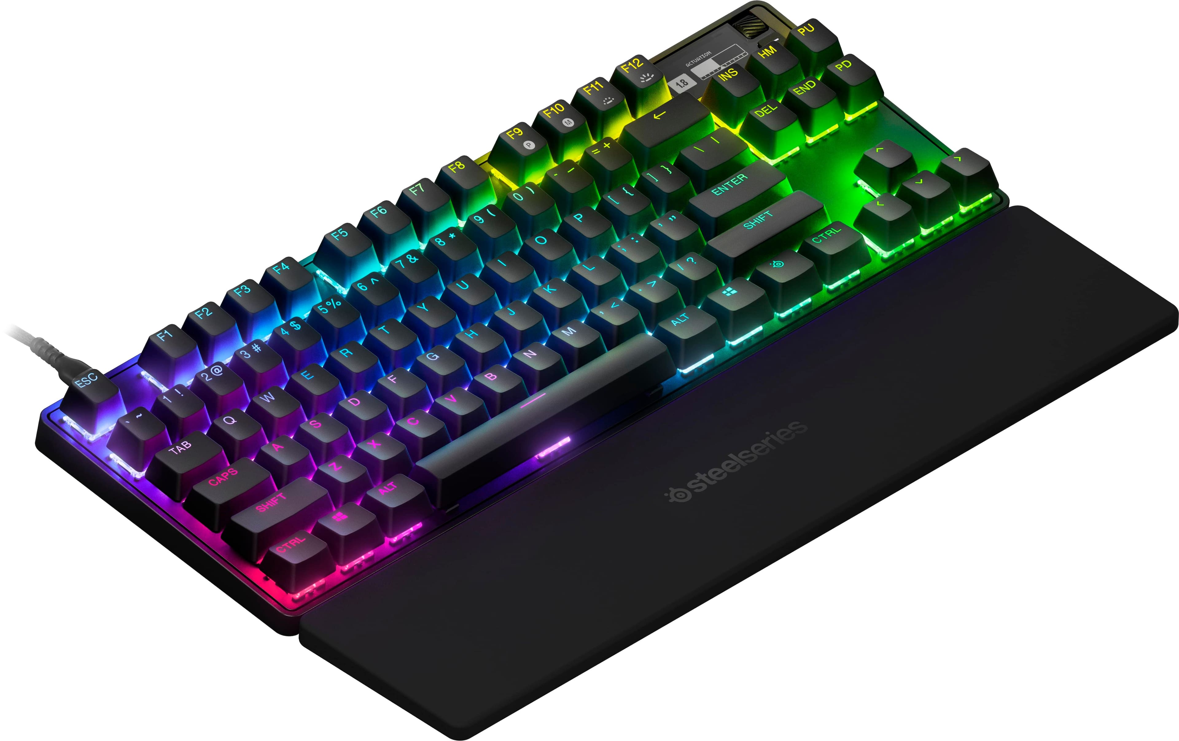  SteelSeries Apex Pro Mini Mechanical Gaming Keyboard – World's  Fastest Keyboard – Adjustable Actuation – Compact 60% Form Factor – RGB –  PBT Keycaps – USB-C (Renewed) : Video Games