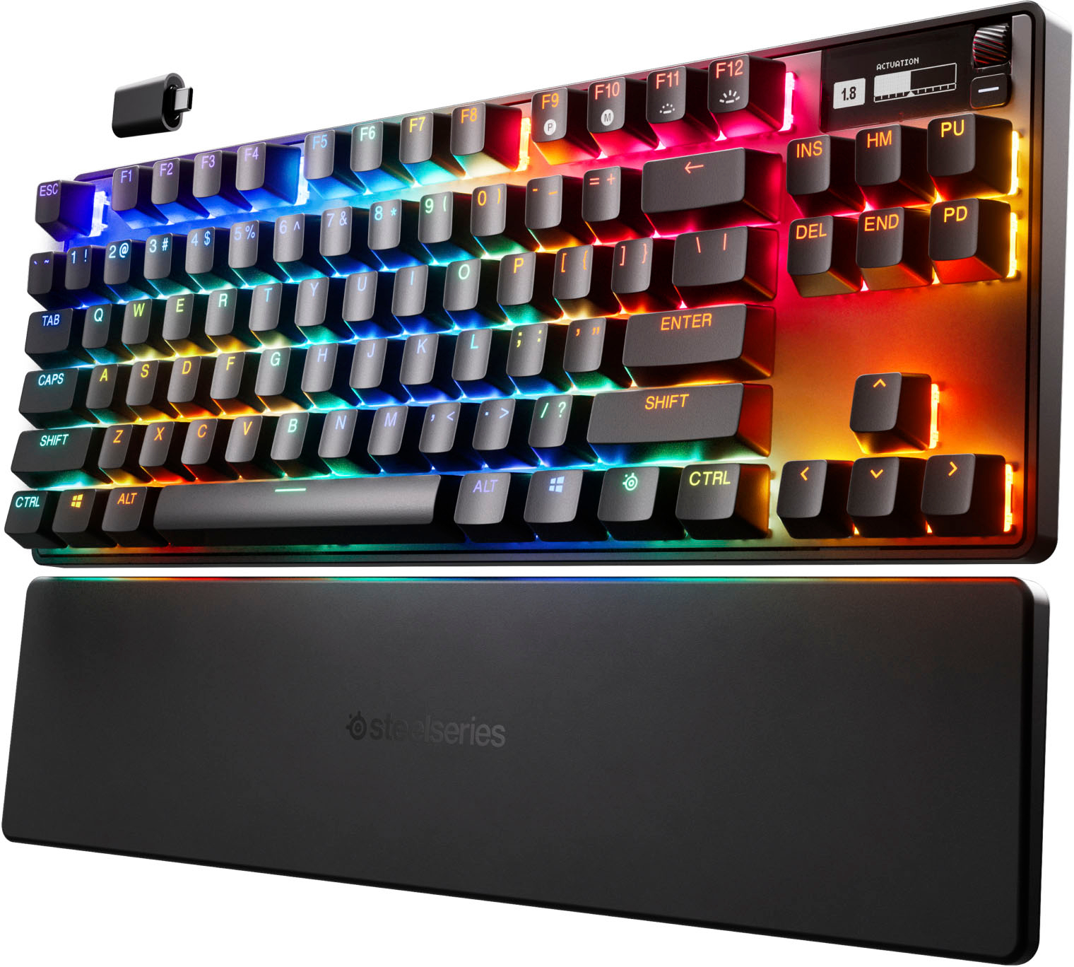 SteelSeries Apex Pro 2023 TKL Wired Mechanical OmniPoint 2.0 Adjustable  Actuation Switch Gaming Keyboard with RGB Backlighting Black 64856 - Best  Buy