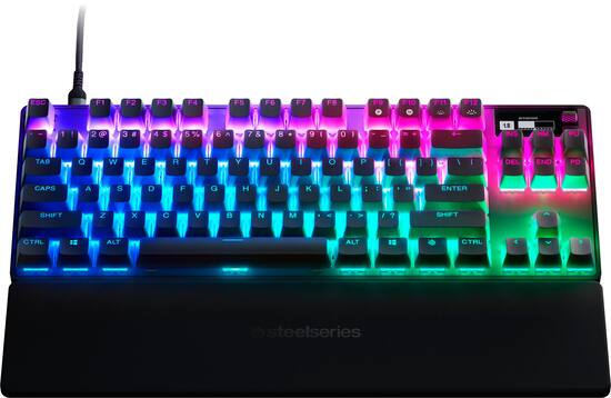 SteelSeries Apex Pro TKL Mechanical Switches Gaming Keyboard with OLED  Smart Display (Renewed)