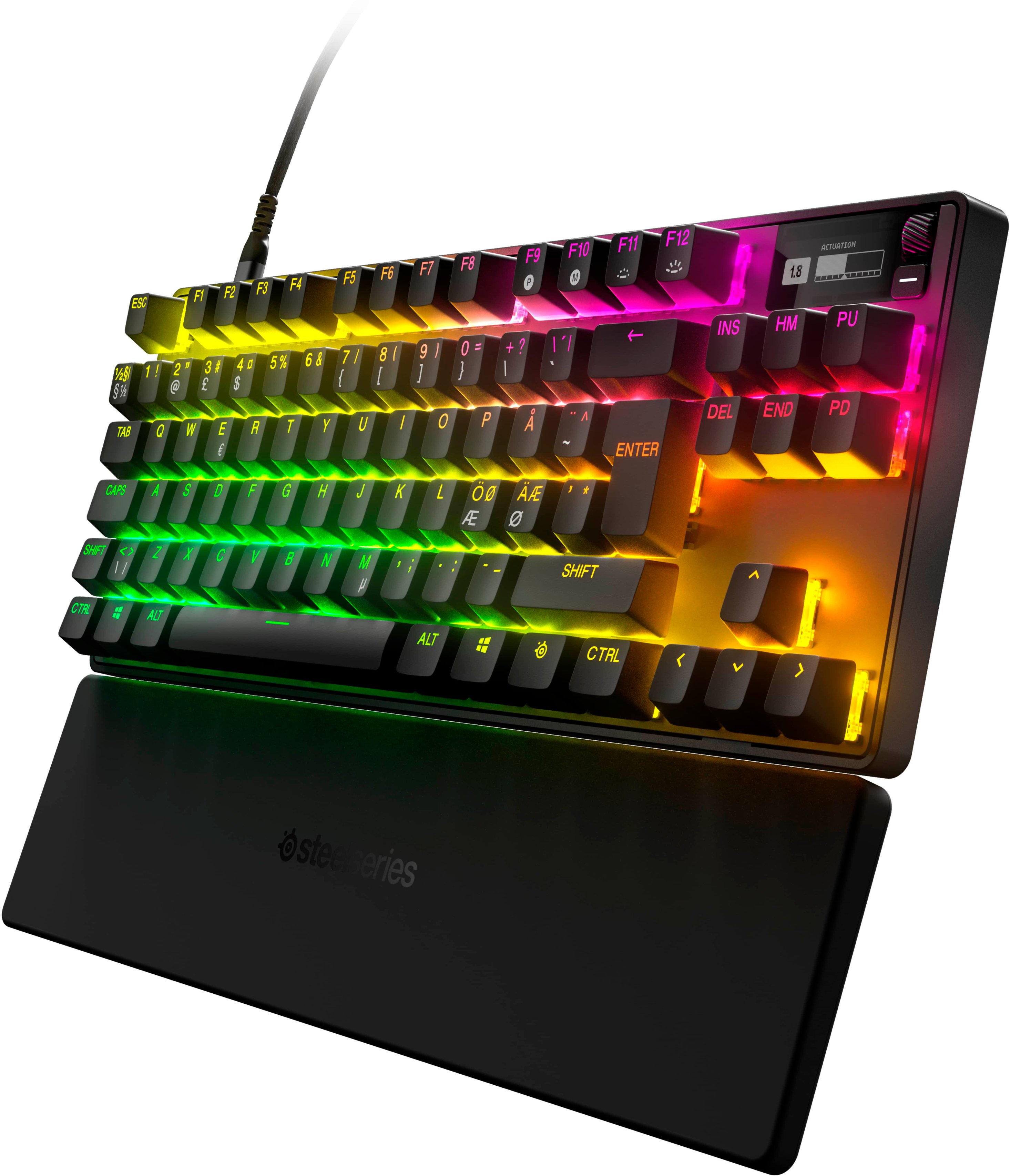 SteelSeries Apex Pro 2023 TKL Wired Mechanical OmniPoint 2.0 Adjustable  Actuation Switch Gaming Keyboard with RGB Backlighting Black 64856 - Best  Buy