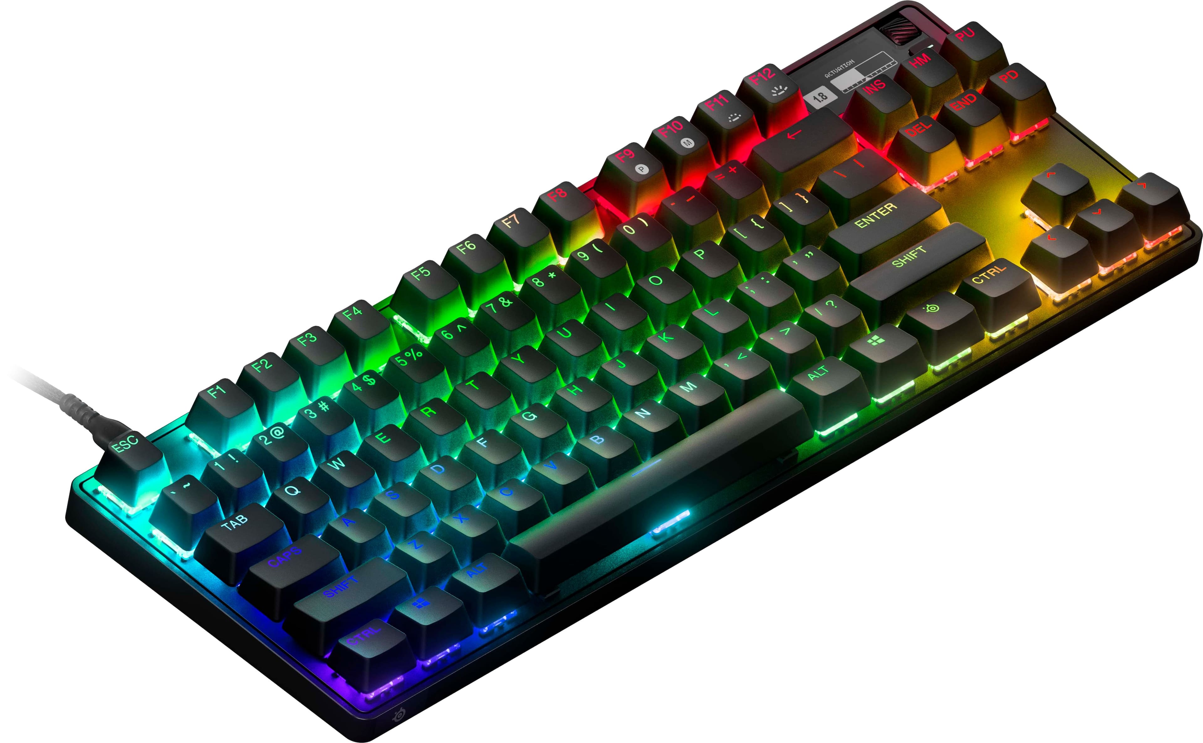 SteelSeries Apex Pro 2023 TKL Wired Mechanical OmniPoint 2.0 Adjustable  Actuation Switch Gaming Keyboard with RGB Backlighting Black 64856 - Best  Buy