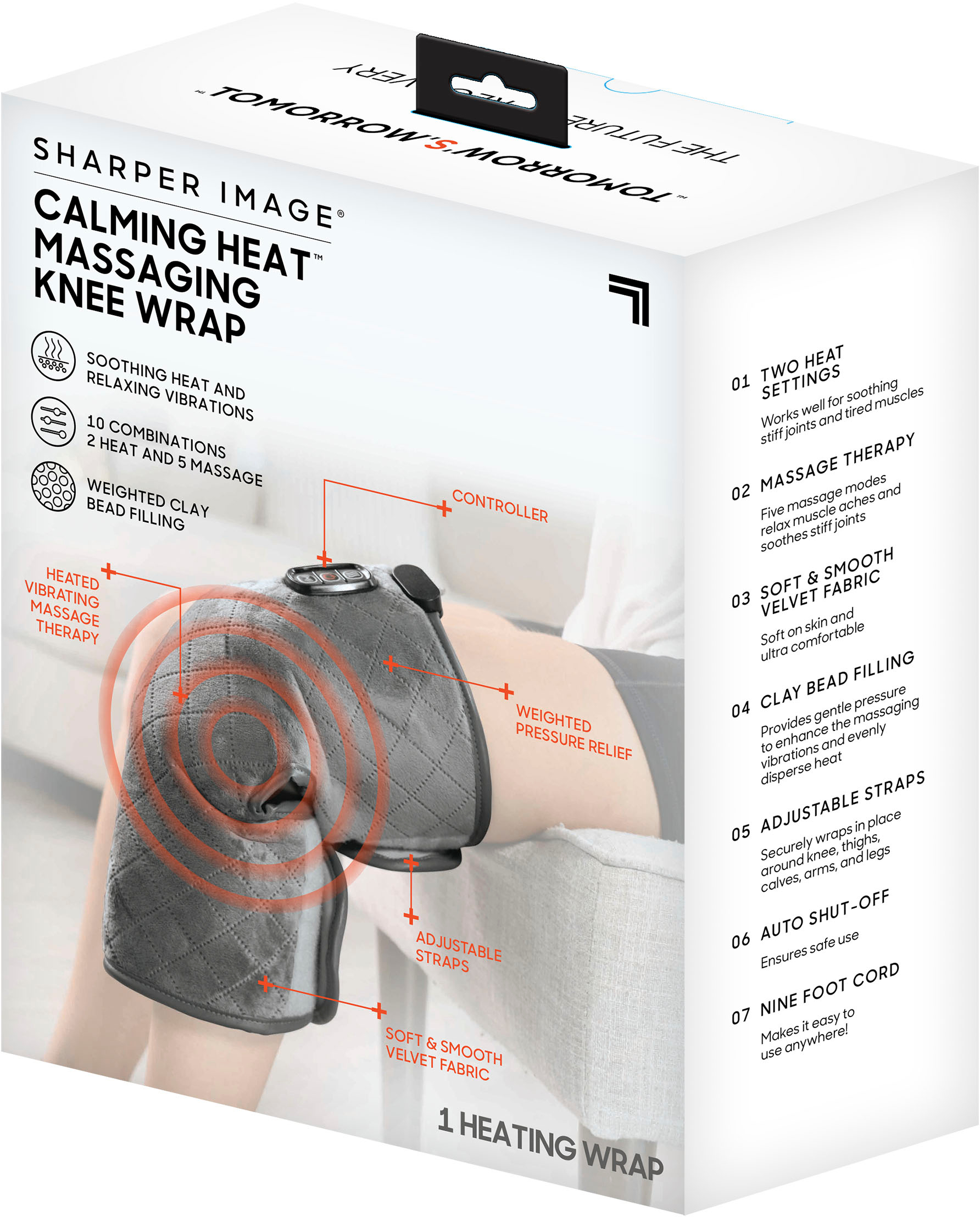 Calming Heat Knee Wrap Grey CWT16003 - Best Buy