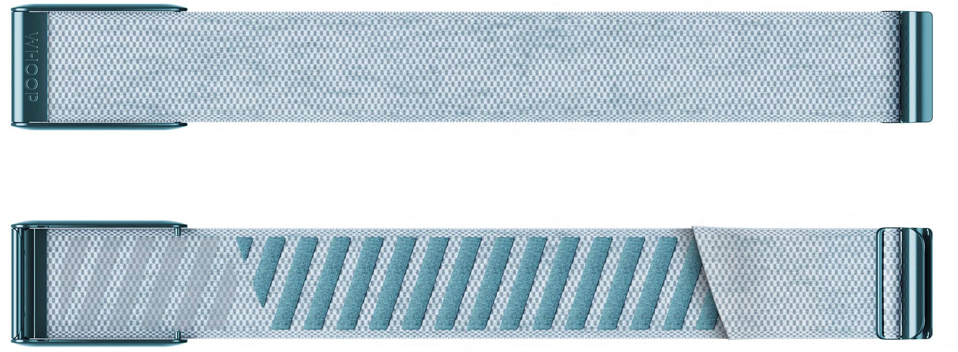 Angle. WHOOP - SuperKnit Accessory Band 4.0 - Ice.