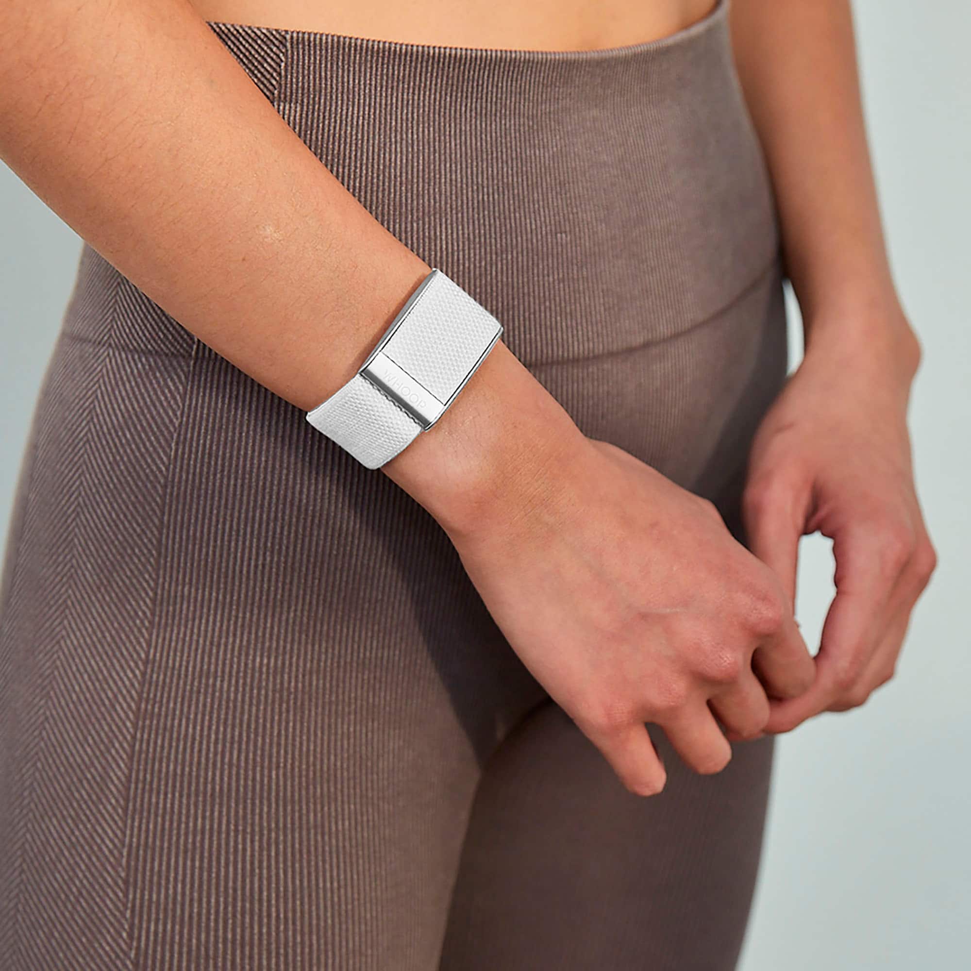 Alt View 14. WHOOP - SuperKnit Accessory Band 4.0 - Arctic.