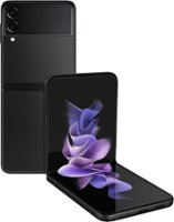 Samsung - Pre-Owned Galaxy Z Flip3 5G 128GB (Unlocked) - Phantom Black - Front_Zoom