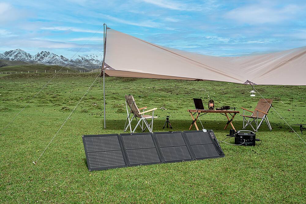 Alt View 13. EcoFlow - Foldable 110W Solar Panel - Black.