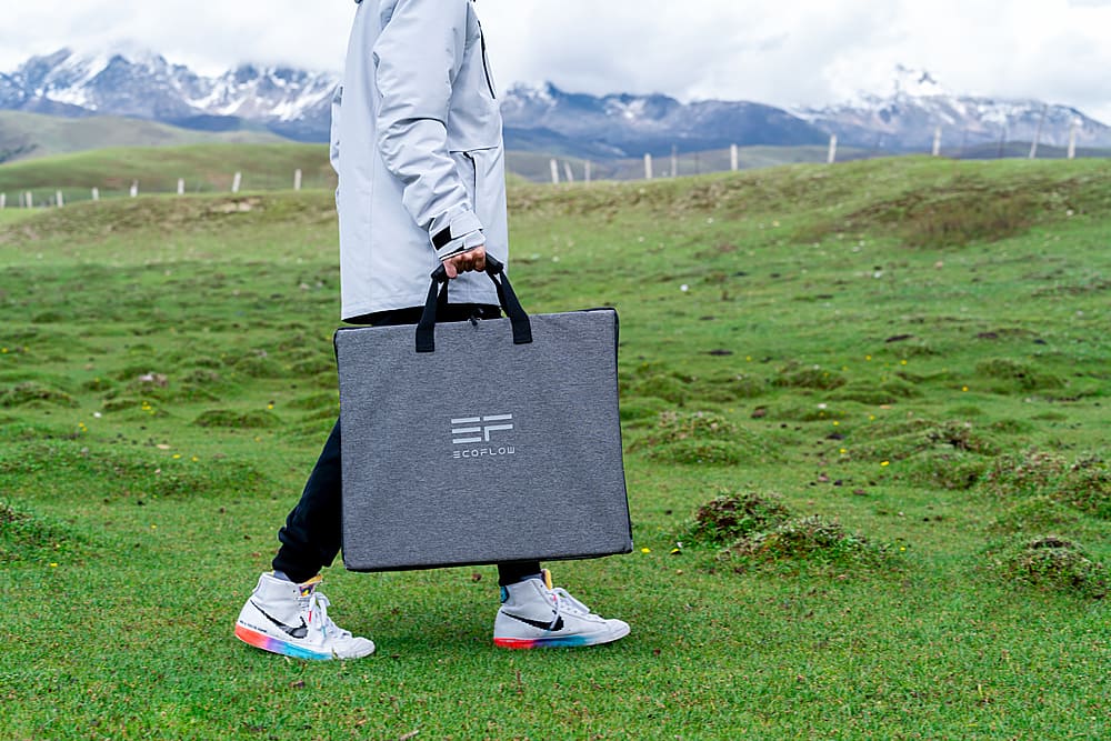 Alt View 15. EcoFlow - Foldable 110W Solar Panel - Black.