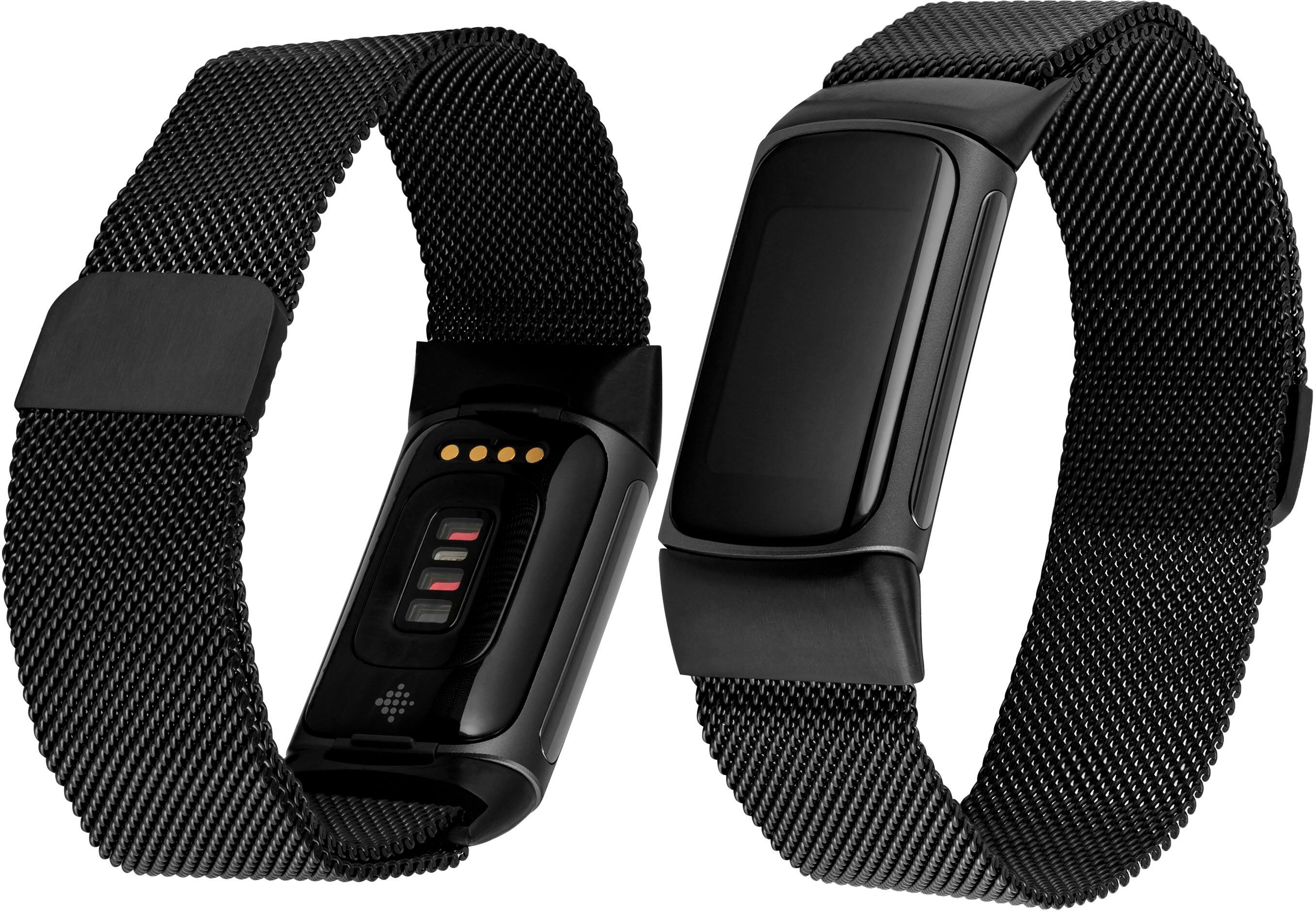 Alt View 13. WITHit - Fitbit Charge 5 & 6 3-pack (black mesh, bluestone sport and black woven) - Woven Black/Bluestone/Black.