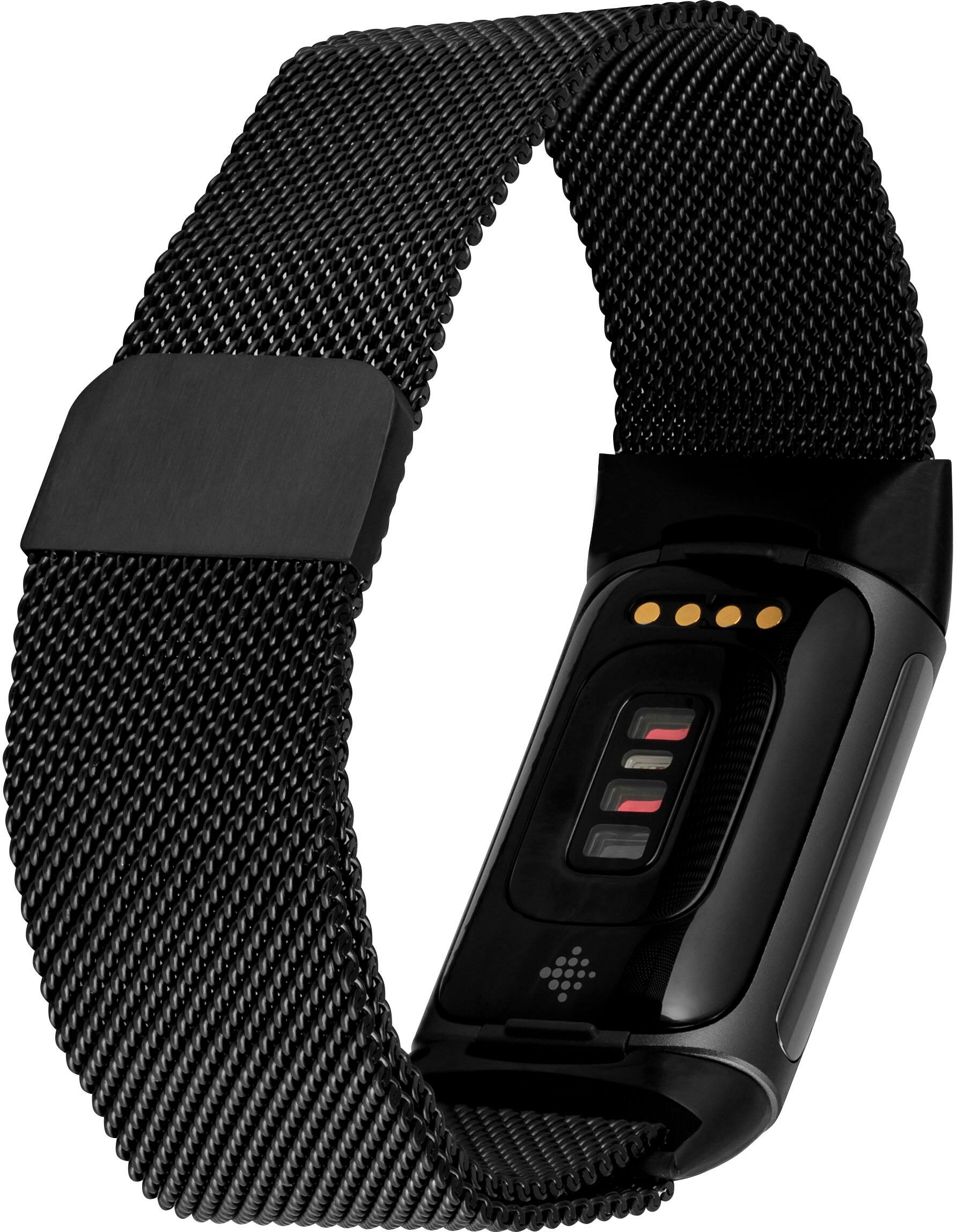 Alt View 16. WITHit - Fitbit Charge 5 & 6 3-pack (black mesh, bluestone sport and black woven) - Woven Black/Bluestone/Black.