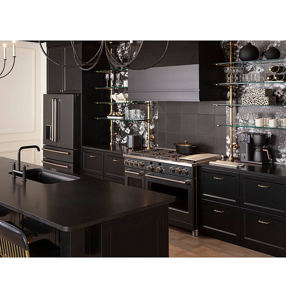 Alt View 17. GE Profile - 42" Externally Vented Custom Hood Insert - Custom Panel ready.