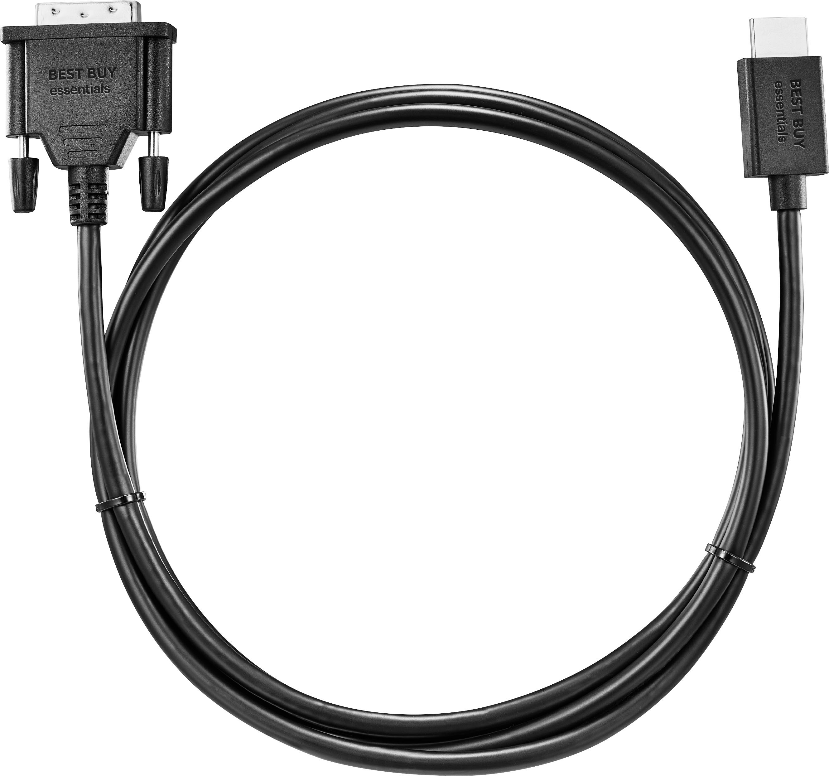 Best Buy essentials™ 6' HDMI-to-DVI-D Monitor Cable Black BE-PC2DH6B23 -  Best Buy