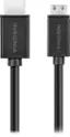 Left. Insignia™ - 4' High-Speed HDMI-to-Mini HDMI Cable - Black.