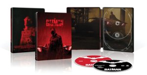 The Batman [SteelBook] [Includes Digital Copy] [4K Ultra HD Blu-ray/Blu-ray] [Only @ Best Buy] [2022] - Front_Zoom