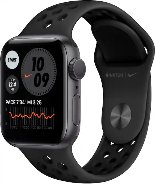 Apple watch series 1 38mm smartwatch space gray aluminum case black on sale