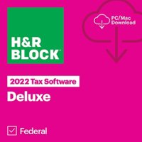 H&R Block - Tax Software Deluxe 2022 - Windows, Mac OS [Digital] - Front_Zoom