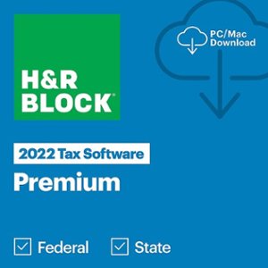 H&R Block - Tax Software Premium 2022 - Windows, Mac OS [Digital]