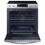 Alt View 12. Samsung - 6.3 cu. ft. Smart Slide-in Electric Range with Air Fry and Convection - Stainless Steel.