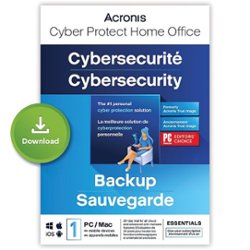 Acronis - Cyber Protect Home Office Essentials (1-Device) (1-Year Subscription) - Android, Apple iOS, Mac OS, Windows [Digital] - Front_Zoom
