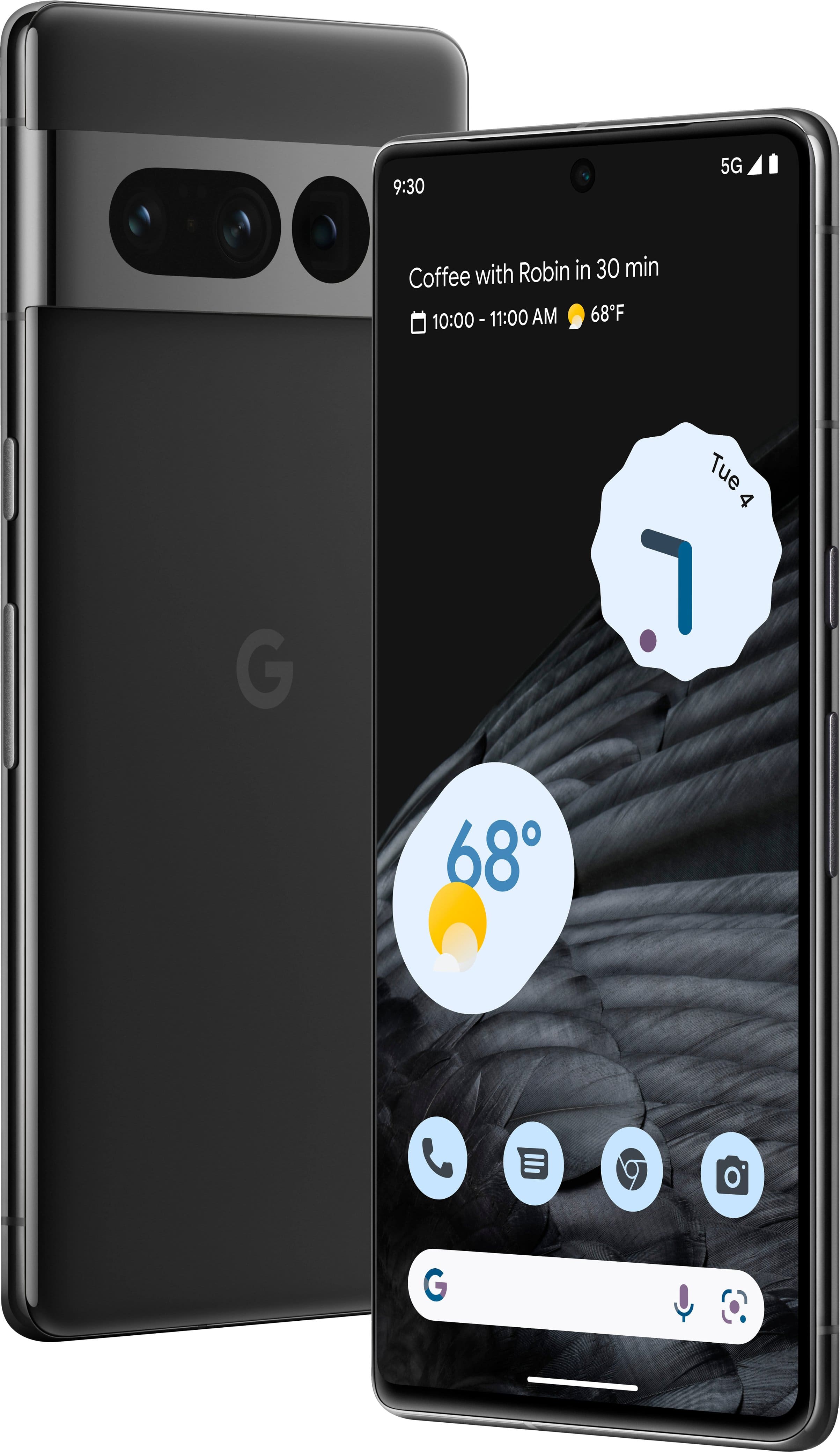 Alt View 2. Google - Pixel 7 Pro 128GB (Unlocked) - Obsidian.