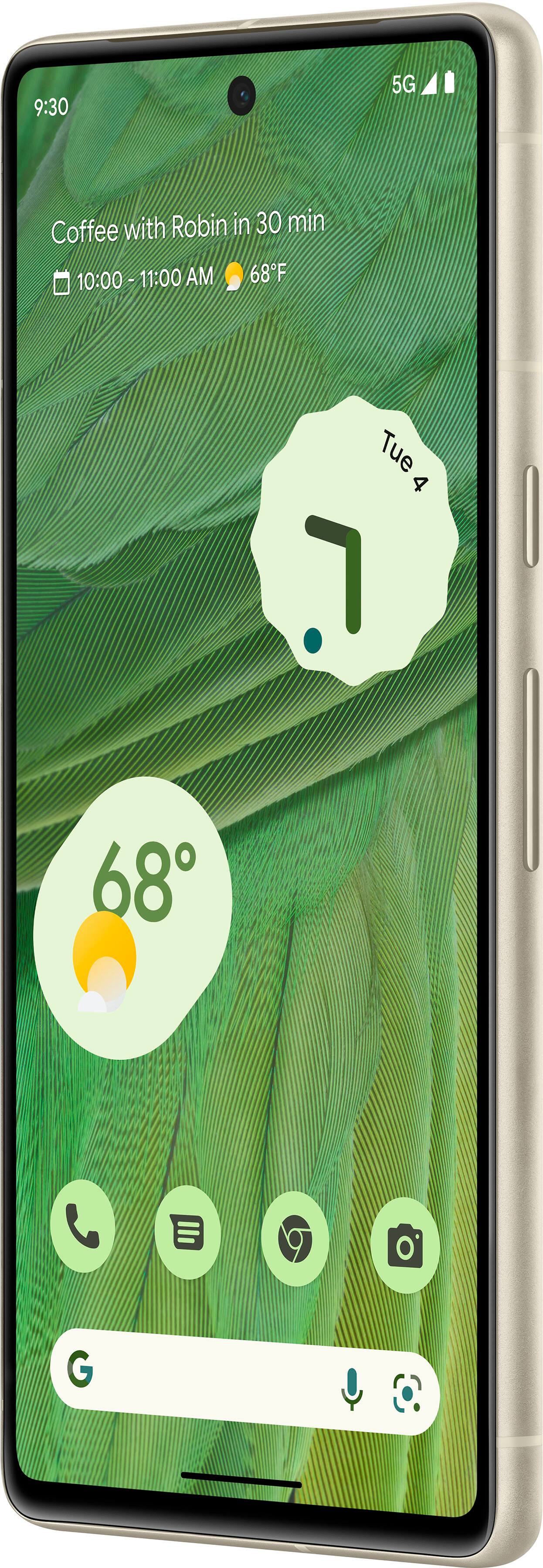 Angle. Google - Pixel 7 128GB (Unlocked) - Lemongrass.