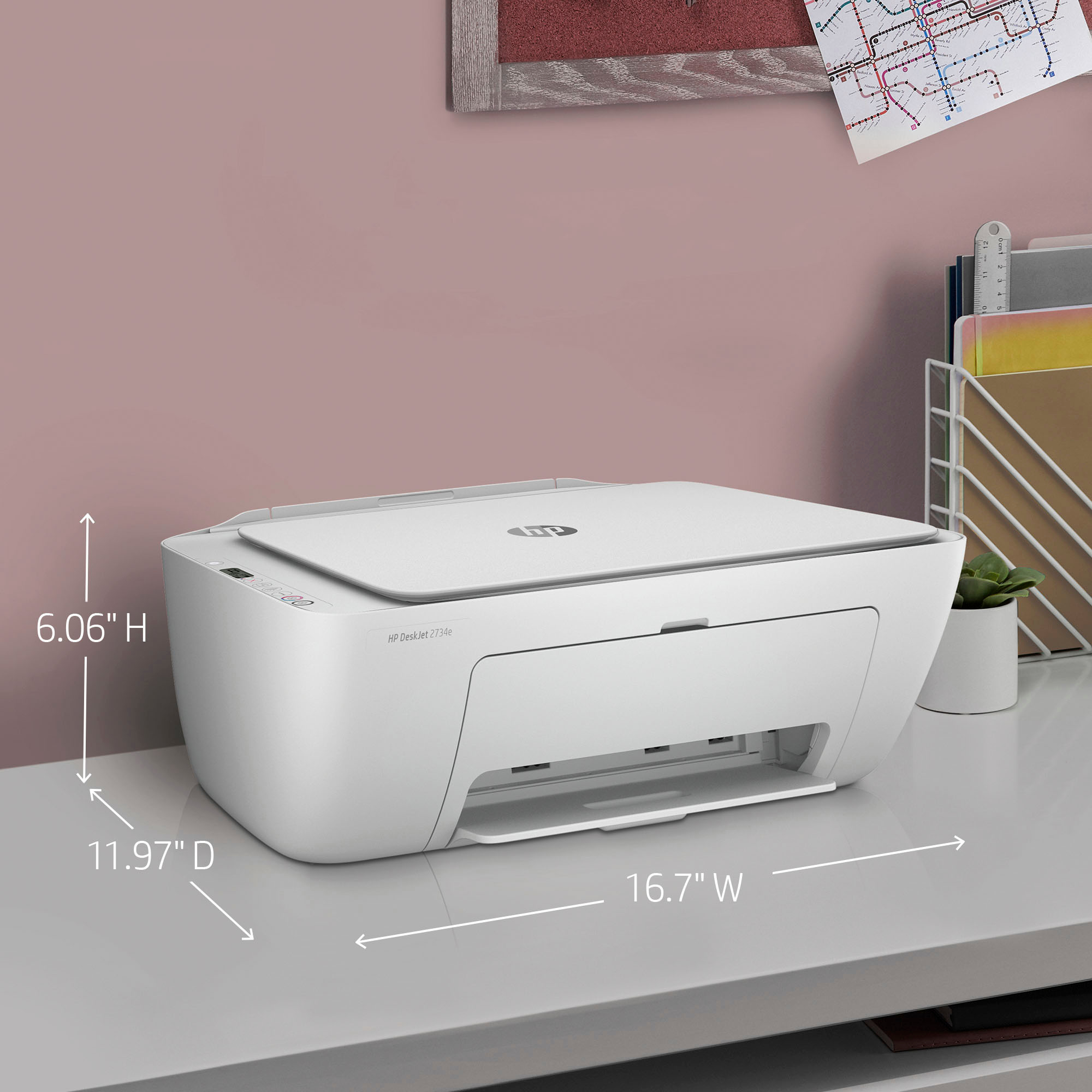 Best Buy: HP DeskJet 2734e Wireless All-In-One Inkjet Printer with