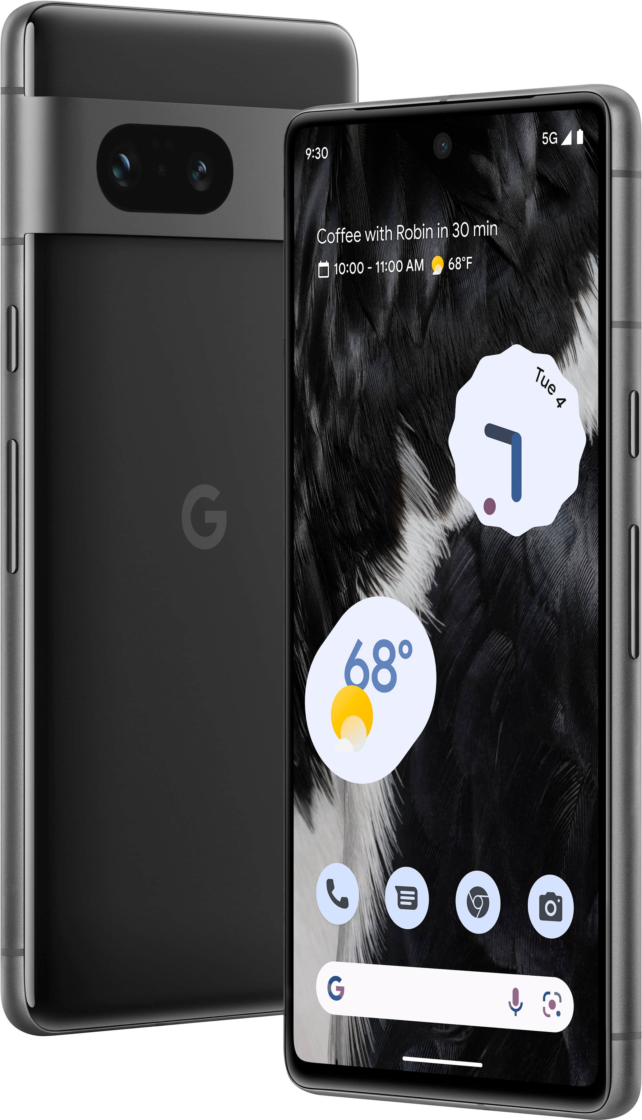 Alt View 2. Google - Pixel 7 128GB (Unlocked) - Obsidian.