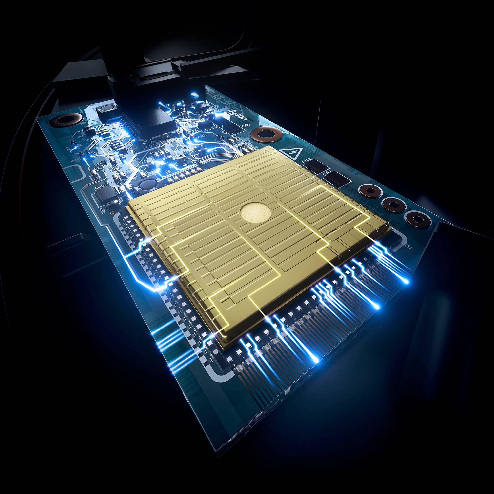 Alt View 15. Dyson - Purifier Cool Formaldehyde TP09 - White/Gold.