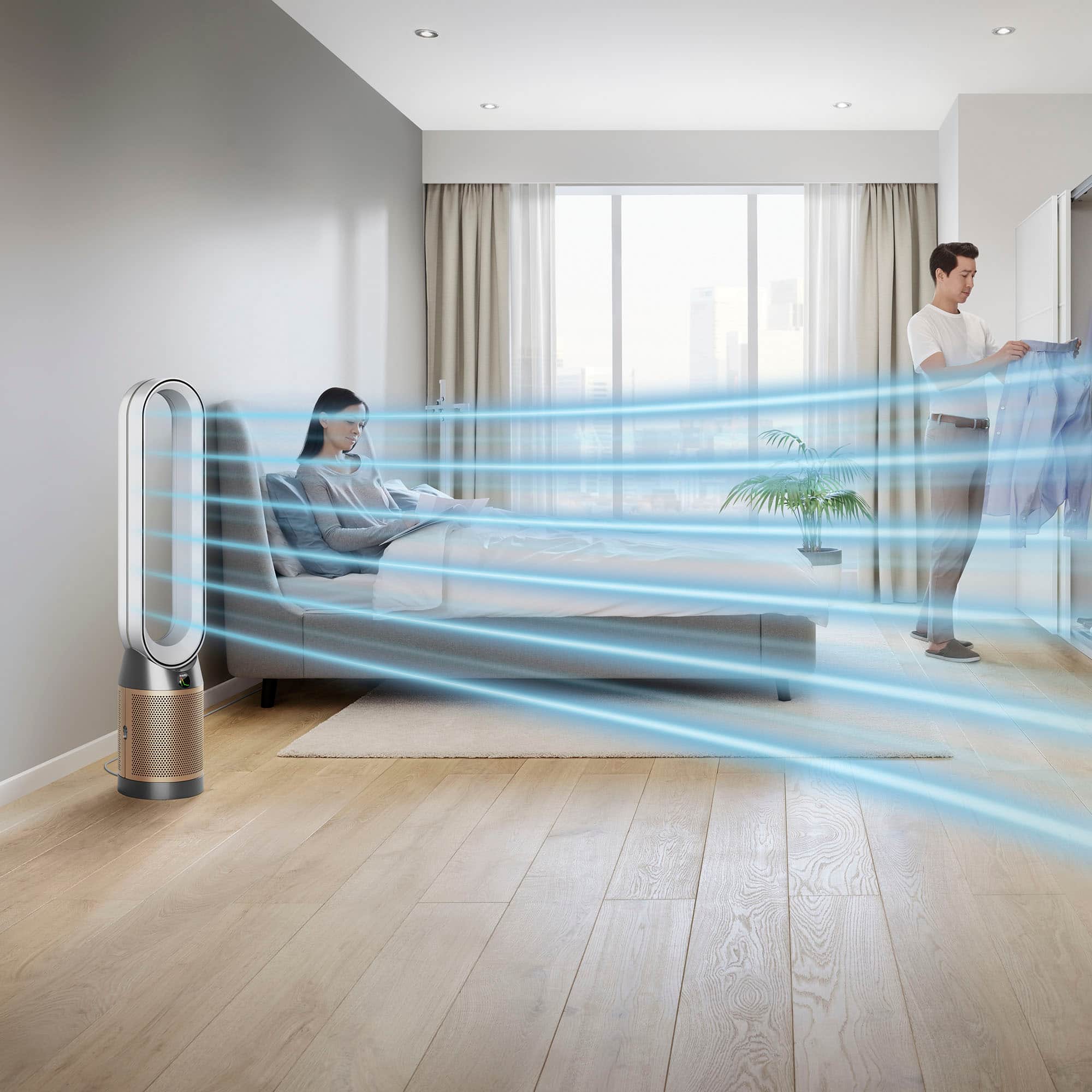 Alt View 16. Dyson - Purifier Cool Formaldehyde TP09 - White/Gold.