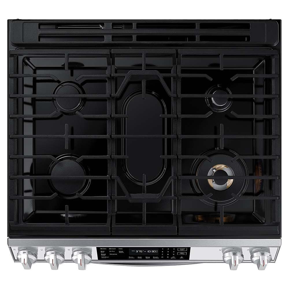 Samsung BESPOKE 6.0 cu. ft. Smart Front Control Slide-In Gas Range 