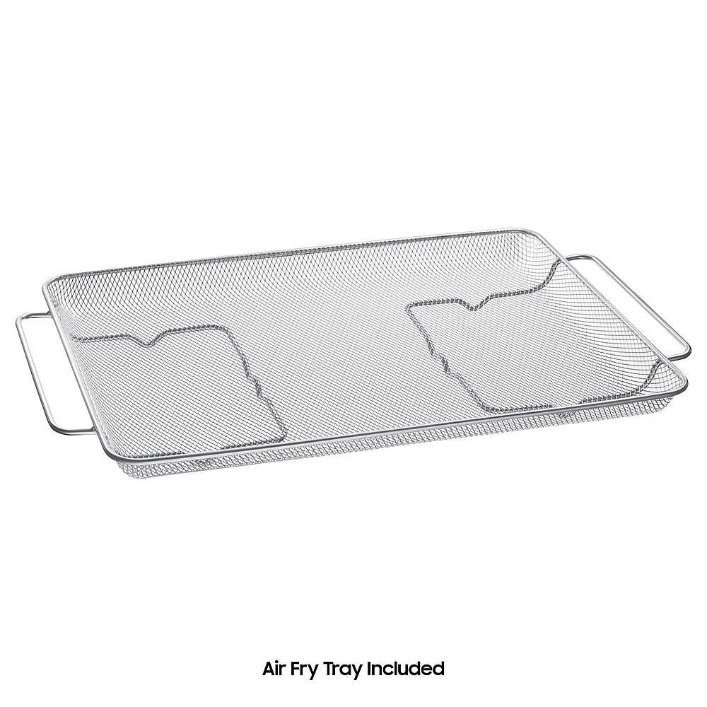 Alt View 20. Samsung - BESPOKE 6.0 cu. ft. Smart Front Control Slide-In Gas Range with Air Fry & Wi-Fi - White Glass.