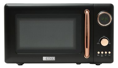 Haden - 7 cu.ft 700 Watt Countertop Microwave with Settings and Timer - Black and Copper - Front_Zoom