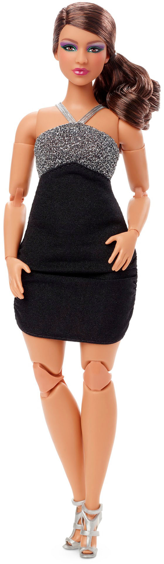 Indføre i morgen At bygge Barbie Signature Looks 11.5" Brunette Curvy Doll HBX95 - Best Buy