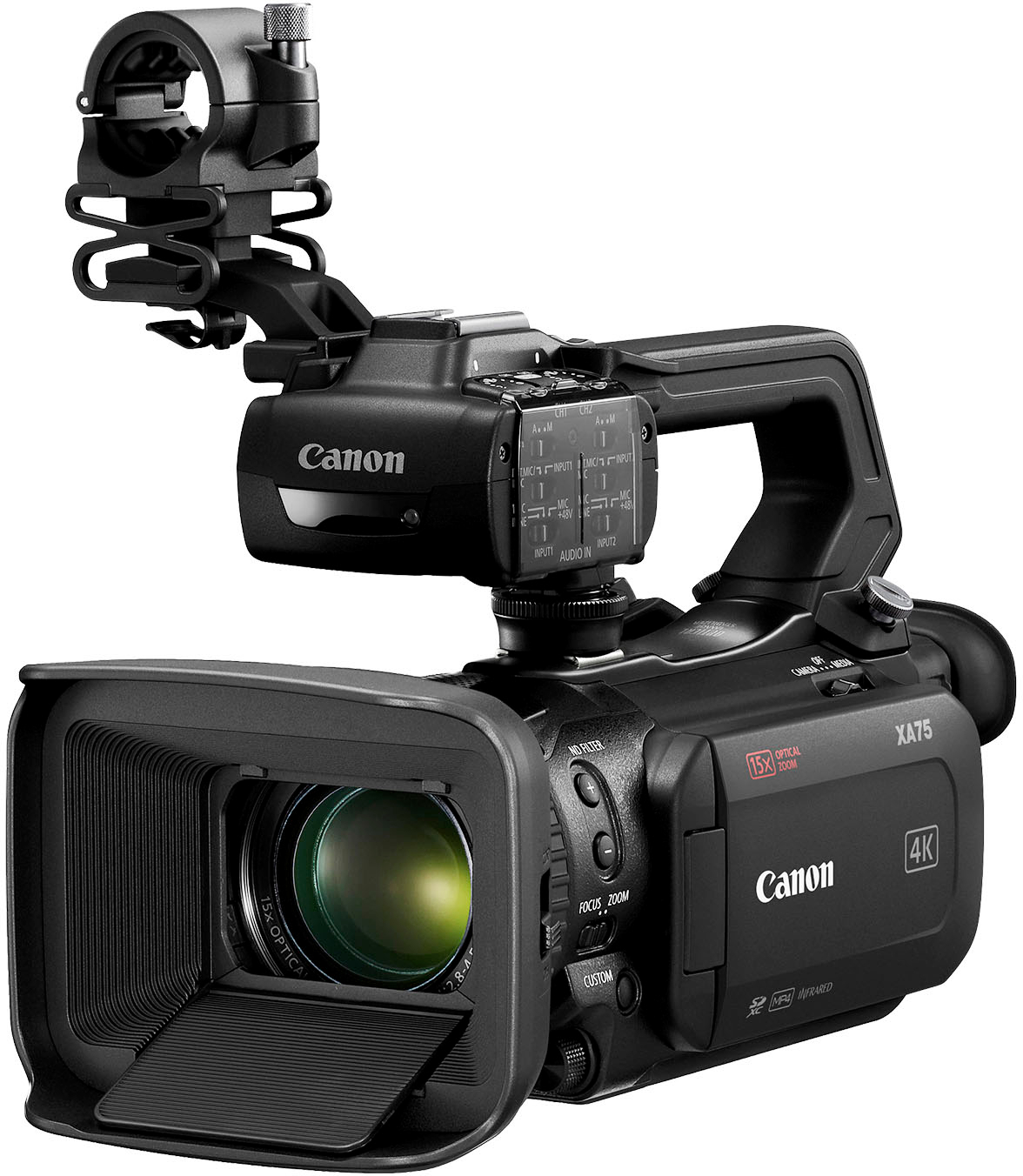 Angle View: Canon - XA75 Professional Camcorder - Black