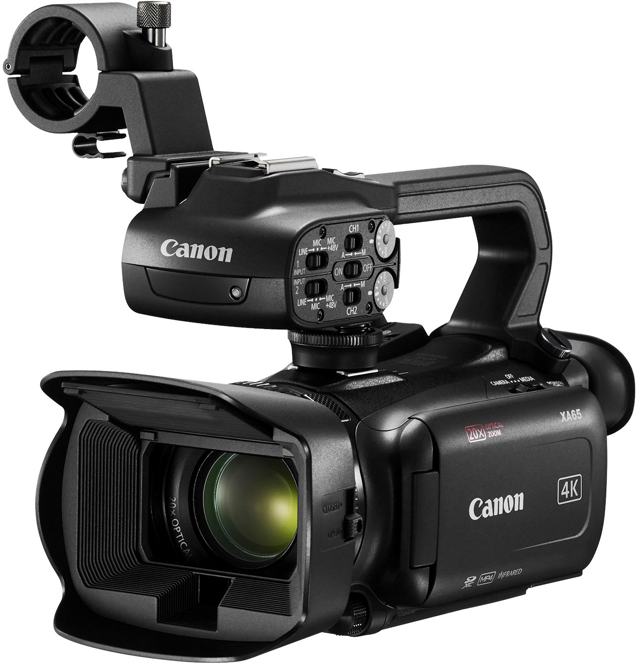 Angle View: Canon - XA65 Professional Camcorder - Black