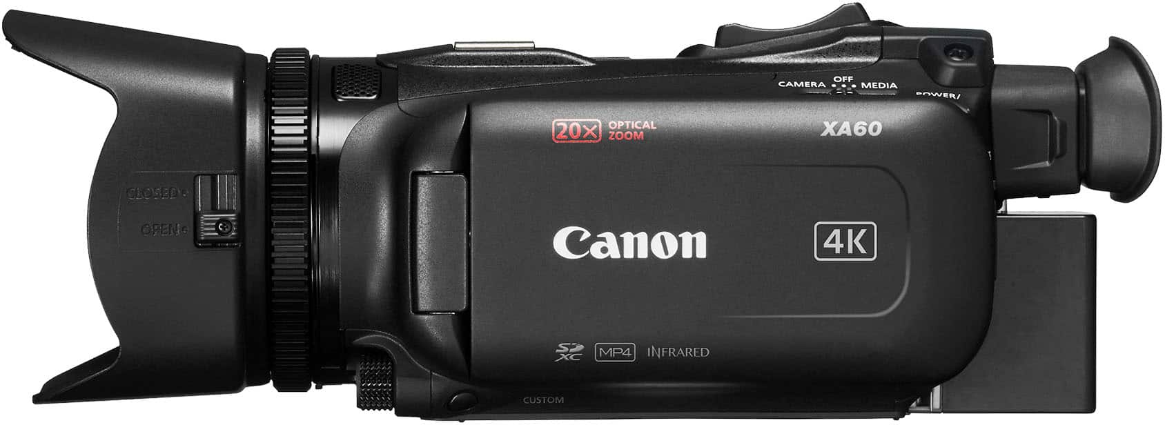 Alt View 2. Canon - XA60 Professional Camcorder - Black.