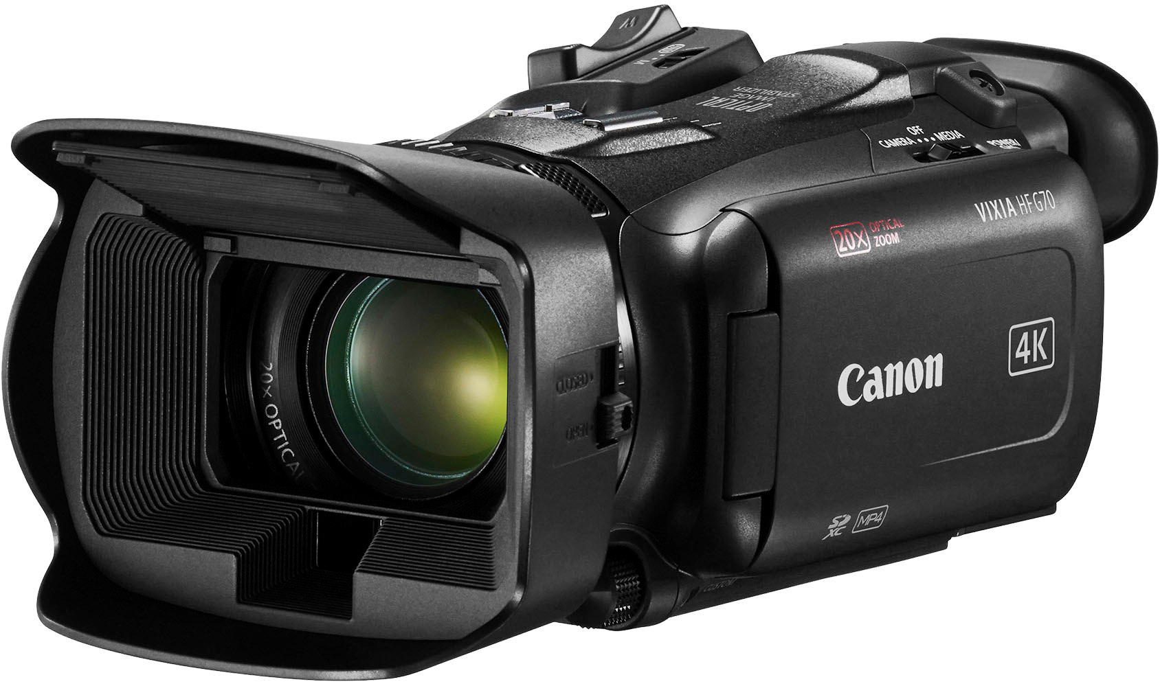 Angle View: Canon - VIXIA HF G70 4K - Black