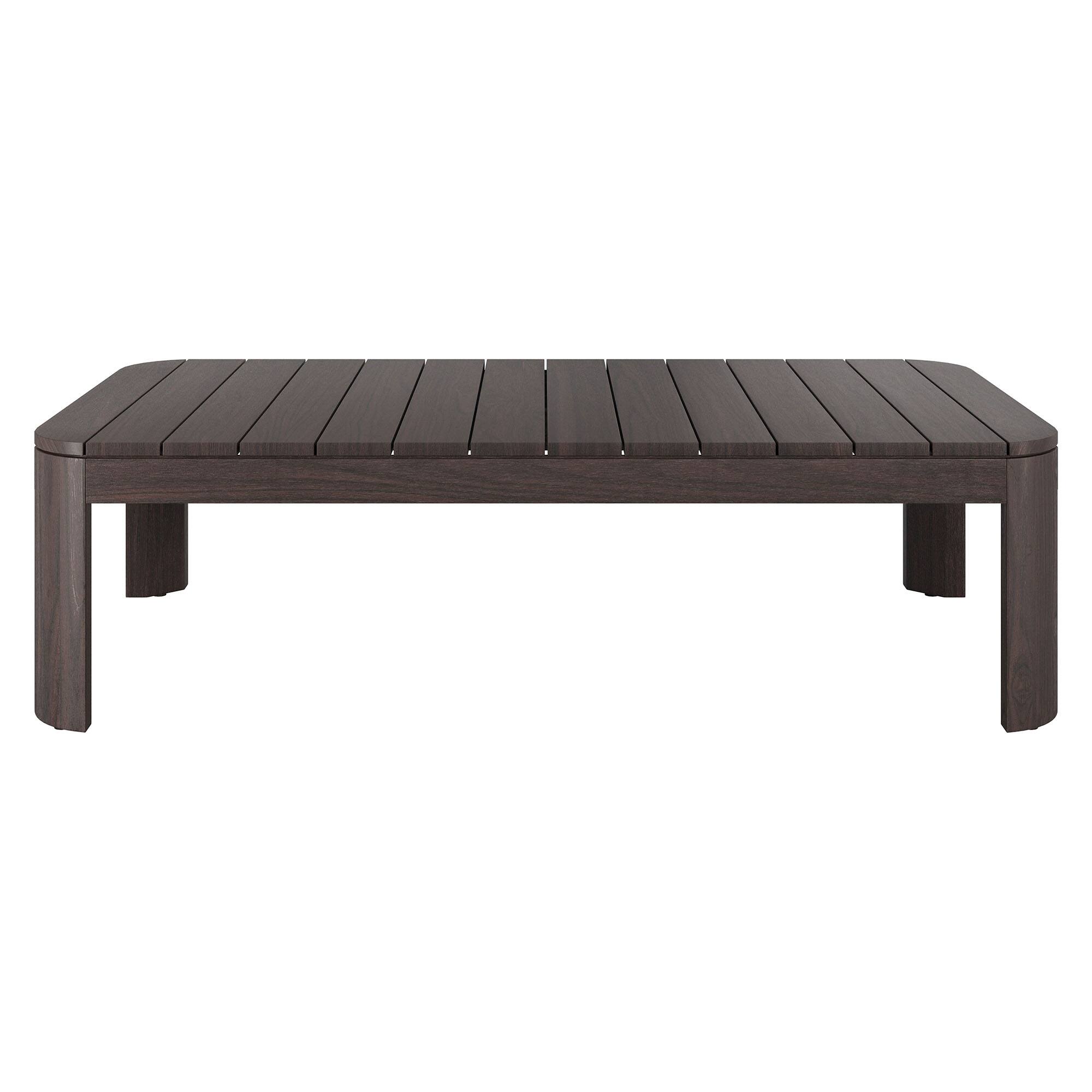 Alt View 3. Modway - Kona 47 Inch Outdoor Teak Wood Coffee Table by Modway - Dark Brown.