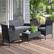 Alt View Zoom 14. Lavish Home - 4PC Rattan Patio Furniture Set - Black.