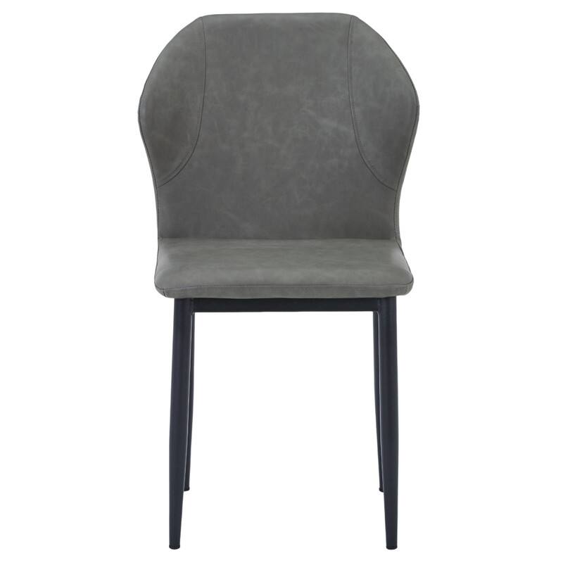 Alt View 4. LeisureMod - Mosaic Modern Fabric Upholstered Side Dining Chair with Accent Diamond Stitched Backrest and Metal Legs - Olive Green.