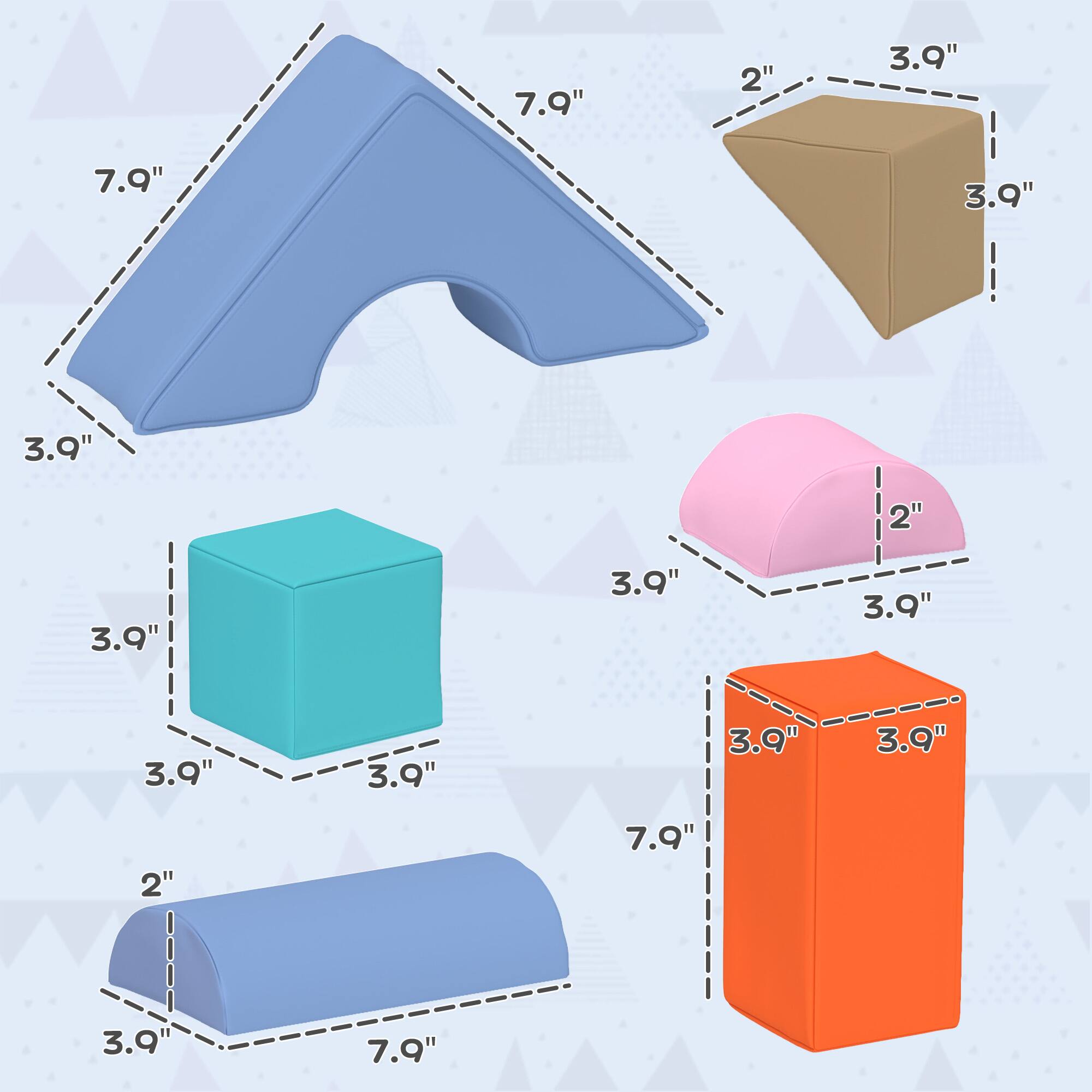7.9" 2" 3.9" 7.9" 3.9" 3.9" 2" 3.9" 3.9" 3.9" 3.9" 3.9" 3.9" 2" 7.9" 3.9" 7.9"