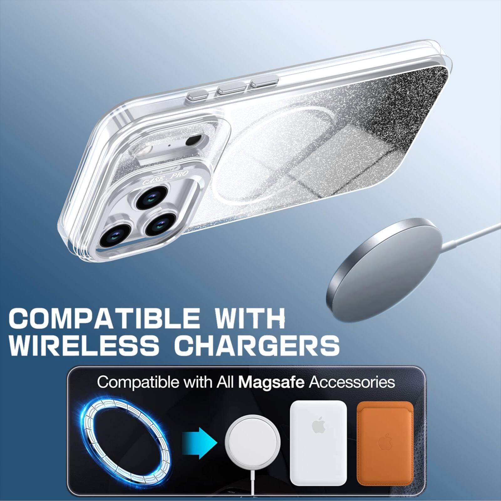 CASE.PRO PRO C58 COMPATIBLE WITH WIRELESS CHARGERS Compatible with All Magsafe Accessories