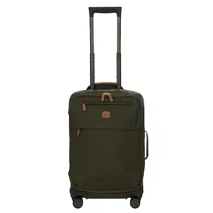Front. Bric's - X-travel 21" Carry-On Spinner, Olive - Olive.