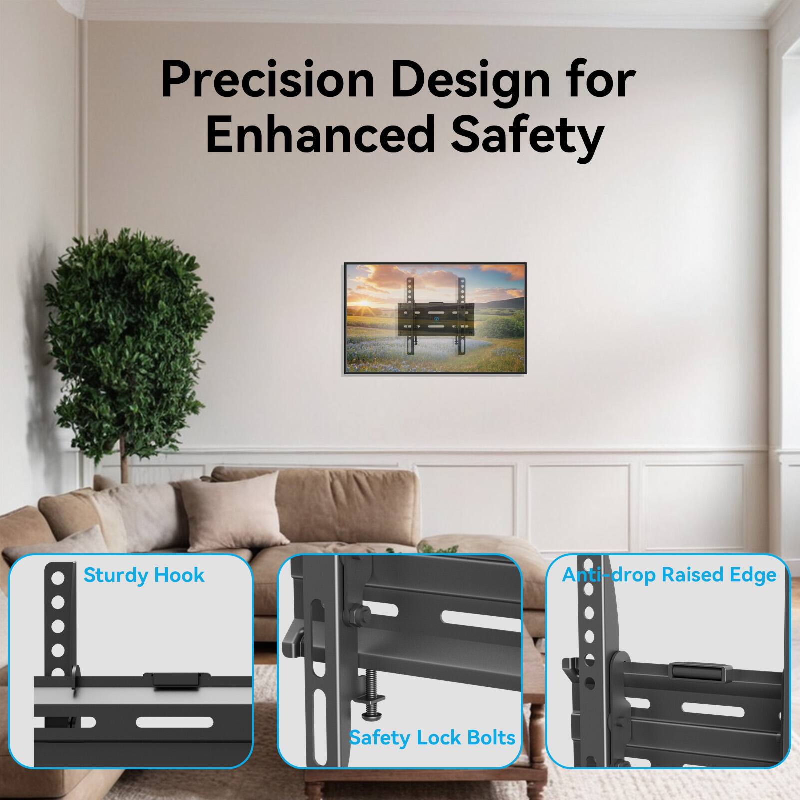 Precision Design for Enhanced Safety

Sturdy Hook

Safety Lock Bolts

Anti-drop Raised Edge