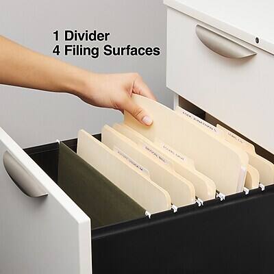 1 Divider  
4 Filing Surfaces