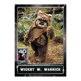 Star Wars ROTJ 40th Anniversary 2023 Topps Card #9 | Wicket W Warrick - Black