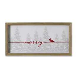 The Gerson Companies - Gerson Holiday Cardinal Wall Sign (Case of 8) - White