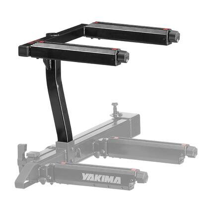 Front. Yakima - Yakima EXO TopShelf Second Level Hitch Base Rack Storage System with 2 SKS Locks - Black.