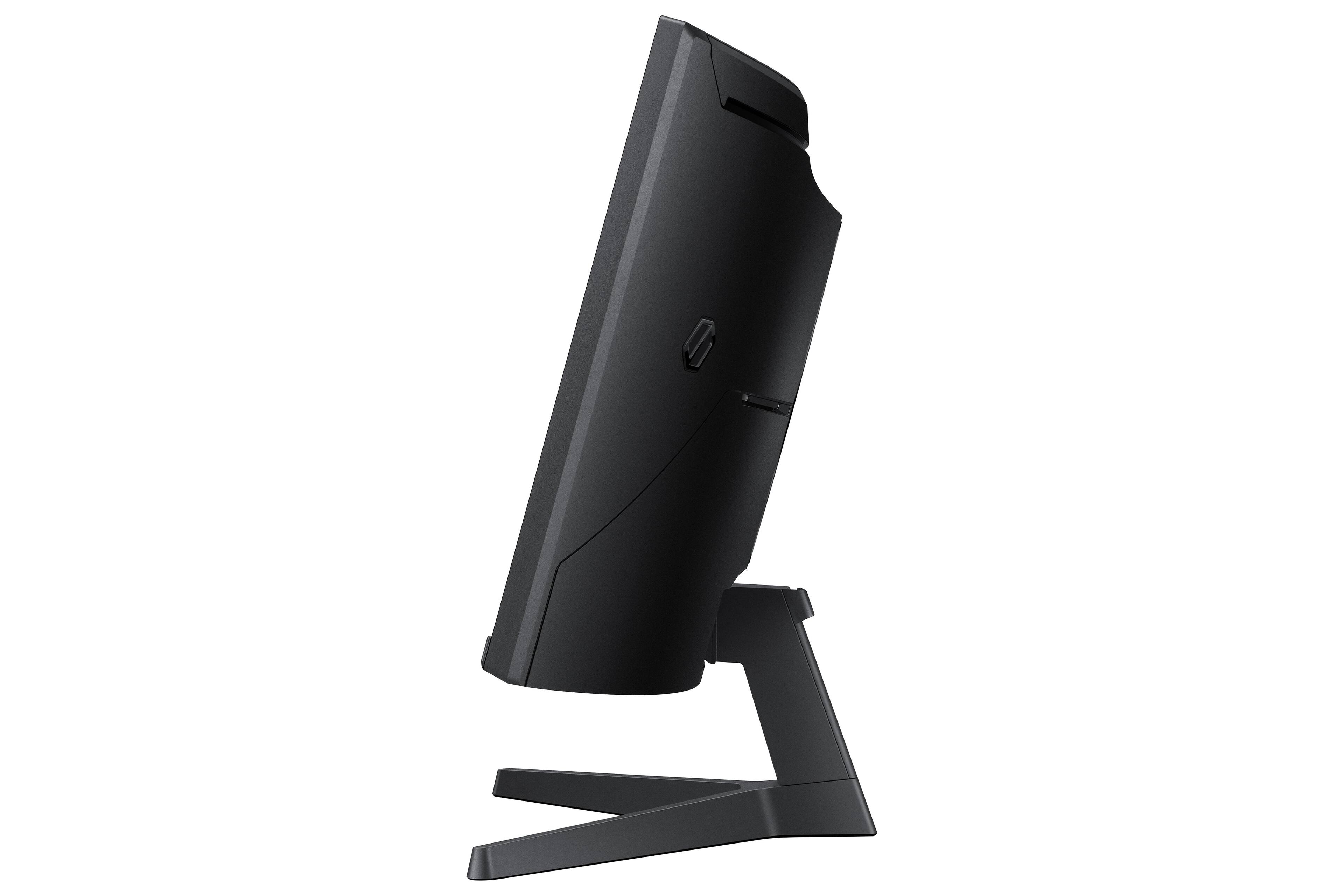 Alt View 20. Samsung - 34" Odyssey G5 (G55H) Ultra WQHD 180Hz 1ms AMD FreeSync Premium 1000R Curved Gaming Monitor with HDR10 - Black.