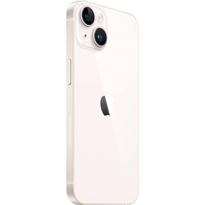 Left. Apple - iPhone 14 128GB 6.1" 5G Fully Unlocked, Starlight - White.